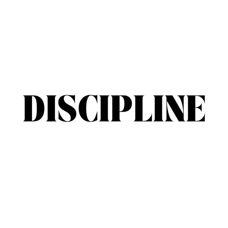 A thing on discipline